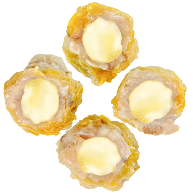 Dragon Dumplings ham and cheese siomai