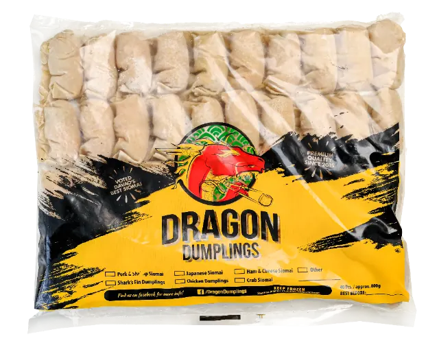Dragon Dumplings chicken dumplings frozen pack
