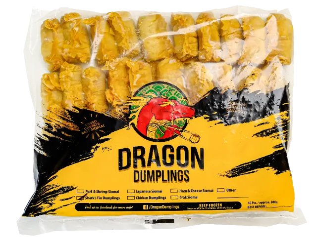 Dragon Dumplings shark's fin frozen pack